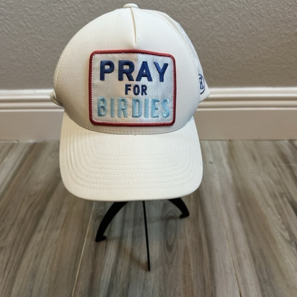 G/Fore G4 Hat Pray For Birdies Unisex White/Navy/Red/Teal Golf‎ SnapBack Club*